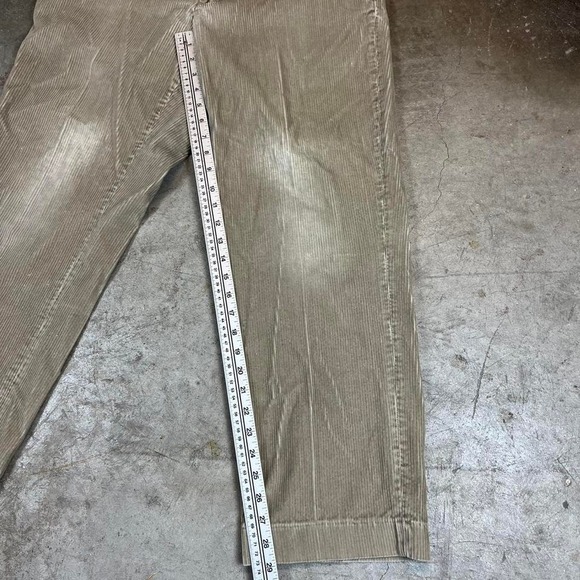 Vintage 90s Tan and cream LLBean corduroy pants Size men's medium - Picture 4 of 6